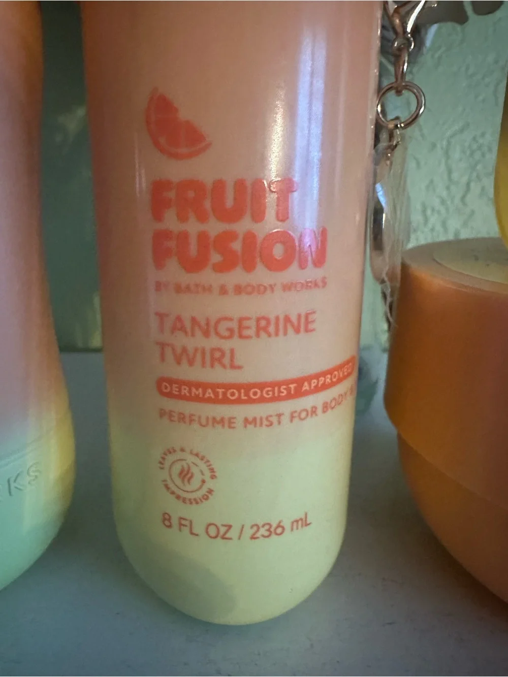 Bath & Body Works Fruit Fusion Tangerine Twirl - Pink & Orange Packaging